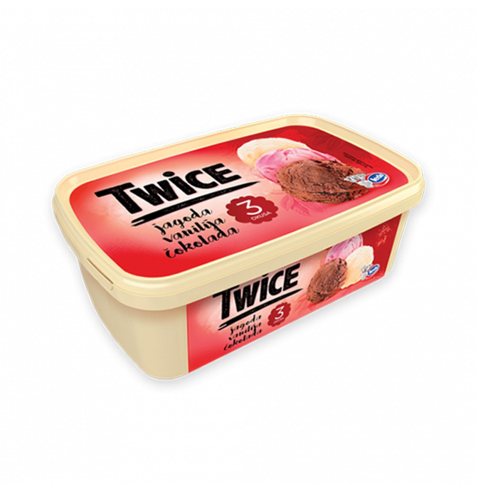 Twice 1,7L jagoda-vanilija-cokolada