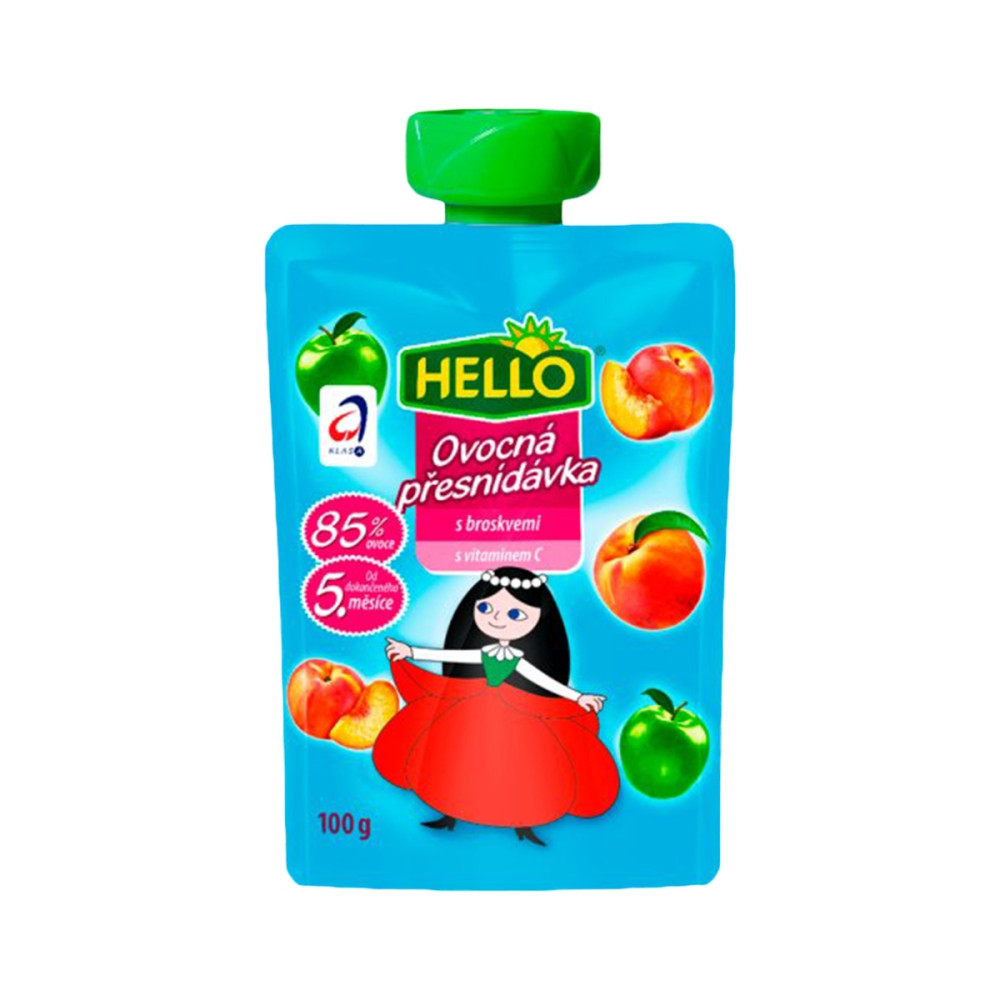 Ushqim per femije Hello Kajsi 100gr