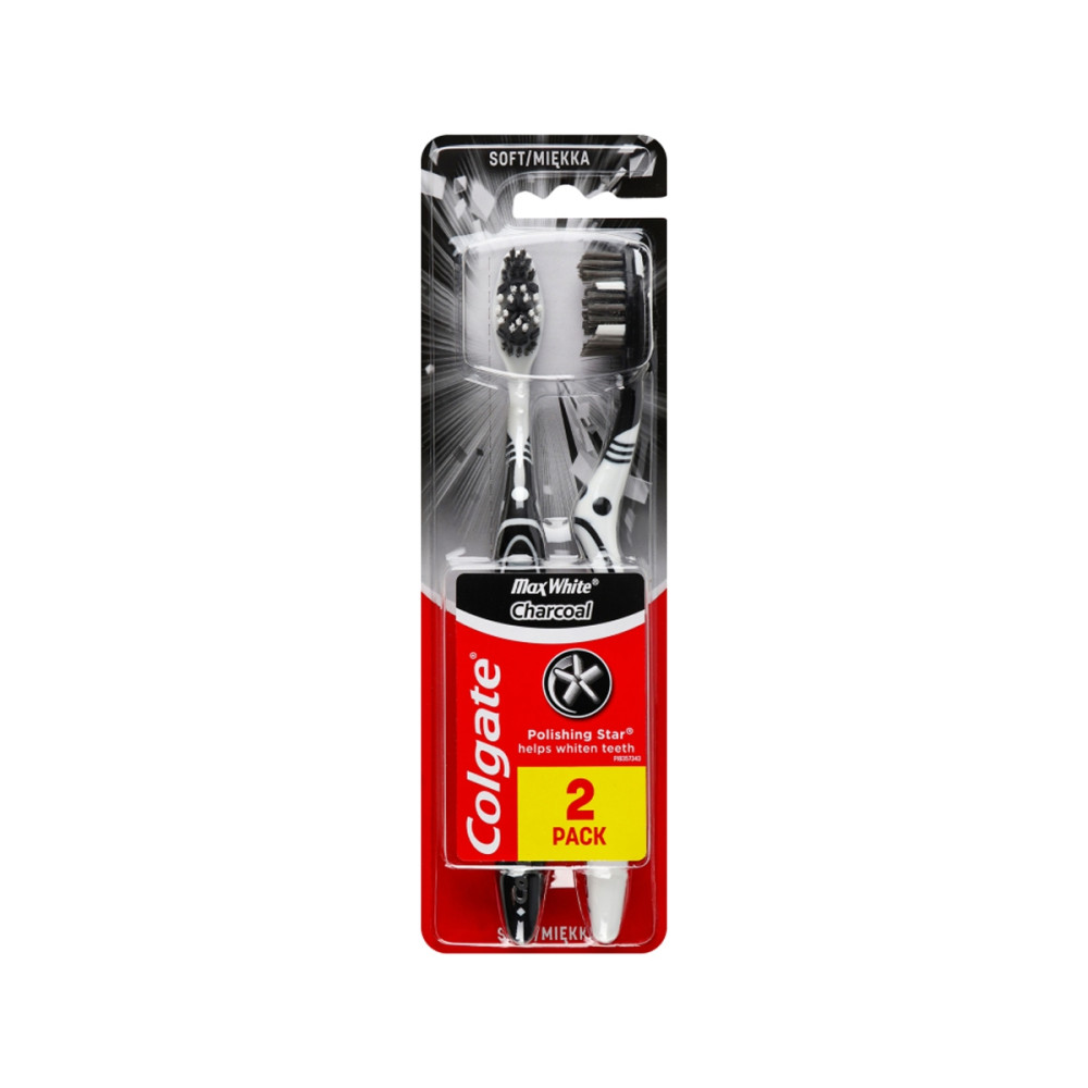 Brushe per dhembe Colgate Charcoal 2pcs
